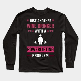 Wine Drinker Powerlifting Long Sleeve T-Shirt